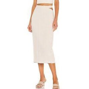 NWT Revolve Bardot midi Cut out skirt sz M